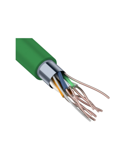 F/UTP, CAT 5e, нг(А)-LSLTx, 4х2х0,52мм, 24AWG, INDOOR, SOLID, зеленый, 305м REXANT (01-0161). Кабель «витая пара» (LAN) для структурированных систем связи. Rexant в Красноярске