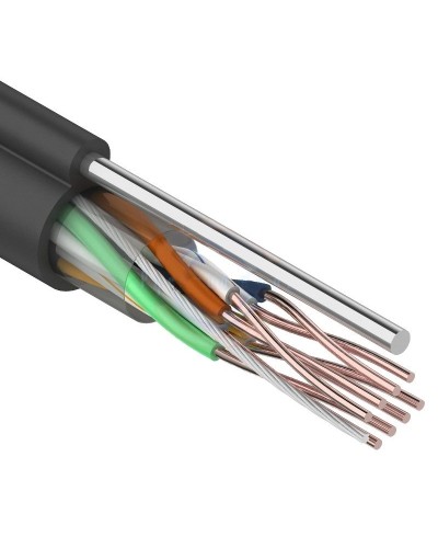 U/UTP 4PR 24AWG CAT5e 305м OUTDOOR+ТРОС*1 REXANT (01-0046). Кабель «витая пара» (LAN) для структурированных систем связи. Rexant в Красноярске