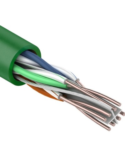 U/UTP, CAT 6, нг(А)-LSLTx, 4х2х0,575мм, 23AWG, INDOOR, SOLID, зеленый, 305м REXANT (01-0071). Кабель «витая пара» (LAN) для структурированных систем связи. Rexant в Красноярске