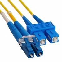 Патч-корд оптический переходной (SM), 9/125 (OS2), LC/UPC-SC/UPC, (Duplex), LSZH, 2м REXANT (50-2410): Патч-корд оптический
