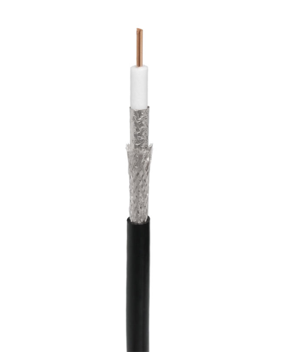 RG-11U, 75 Ом, CCS/Al/Al, 83%, 305 м, черный OUTDOOR (01-3011). Кабель коаксиальный радиочастотный. Rexant в Красноярске