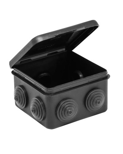 Коробка TYCO ОП 80х80х50мм откидная крышка УХЛ1 IP54 черный (67040МЧ). Коробка распределительная. RuVinil в Красноярске