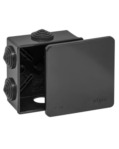 Коробка TYCO ОП 85х85х40мм УХЛ1 IP54 черный (67040Ч). Коробка распределительная. RuVinil в Красноярске