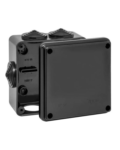Коробка TYCO ОП 100х100х50мм УХЛ1 IP54 черный (67050Ч). Коробка распределительная. RuVinil в Красноярске