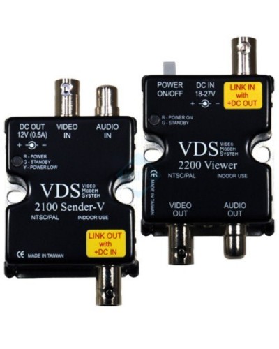 VDS 2100/2200. Удлинитель видео-, аудиосигнала, напряжения питания по коаксиальному кабелю. SC&T в Красноярске