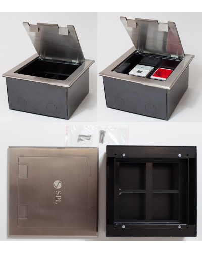 Люк на 4 поста (45х45), из нержавеющей стали, с коробкой, IP40 (300014). Люк. SPL в Красноярске