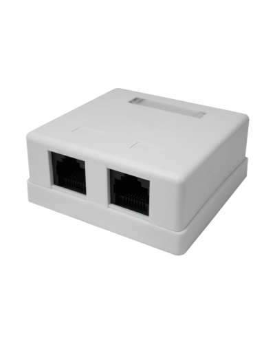 Розетка настенная RJ-45, 8P8C, Cat.5e, 2 порта UTP (10-0309): Компьютерная розетка в Красноярске