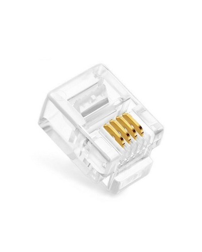 Коннекторы 6P4C (RJ-11) (100шт) (10-0227). Телефонный разъем 6P4C (RJ-11). SUPRLAN в Красноярске