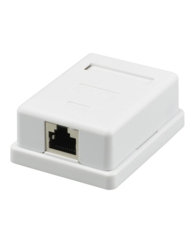 Розетка настенная RJ-45, 8P8C, Cat.5e, 1 порт FTP (10-0354). Компьютерная розетка. SUPRLAN в Красноярске