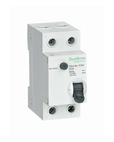 City9 Set 1P+N С 25А 4.5kA 10мА A 230В (C9D51625). Автоматический выключатель дифференциального тока. Systeme Electric в Красноярске