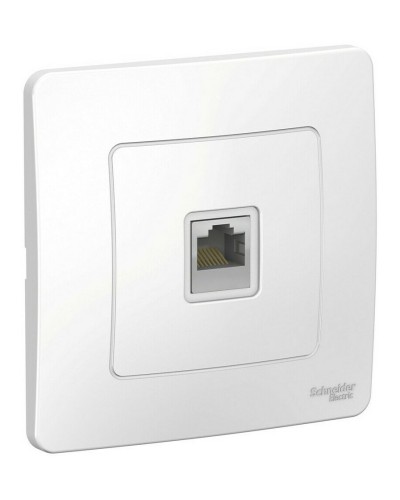 BLANCA розетка RJ45 1-местная, кат. 5Е, скрытой установки, белый (BLNIS045001). Розетка компьютерная. Systeme Electric в Красноярске