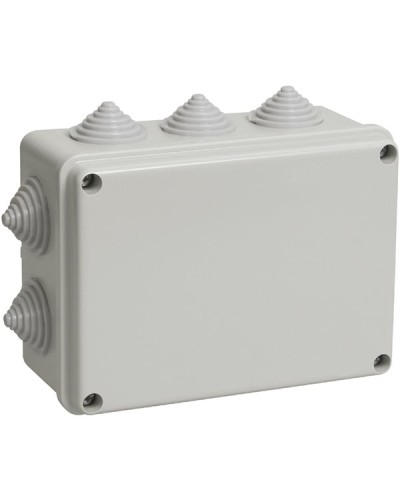Коробка ОП 190х140х70мм, крышка, IP55, 10 гермовводов (SQ1401-1244). Распаячная коробка. TDM ЕLECTRIC в Красноярске
