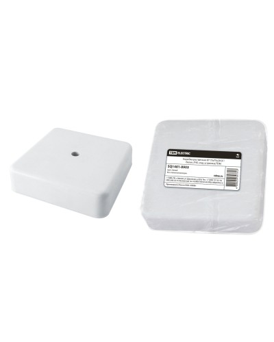 Коробка КР 75х75х20 ОП белая, IP40 (SQ1401-0903). Распаячная коробка. TDM ЕLECTRIC в Красноярске