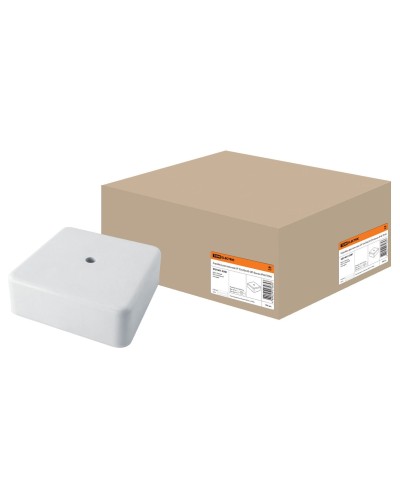 Коробка КР 50х50х20 ОП белая, IP40 (SQ1401-0201). Распаячная коробка. TDM ЕLECTRIC в Красноярске