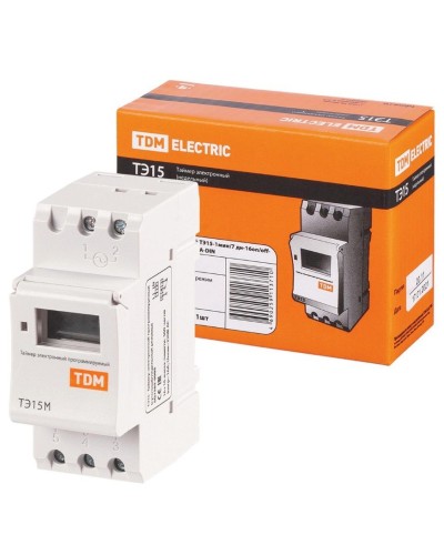 ТЭ15М-1мин/7дн-32on/off-30А-DIN TDM (SQ1503-0037). Таймер электронный. TDM ЕLECTRIC в Красноярске