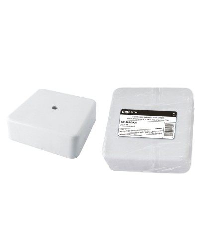 Коробка КР 75х75х28 ОП белая, IP40, с клеммной колодкой (SQ1401-0906). Распаячная коробка. TDM ЕLECTRIC в Красноярске
