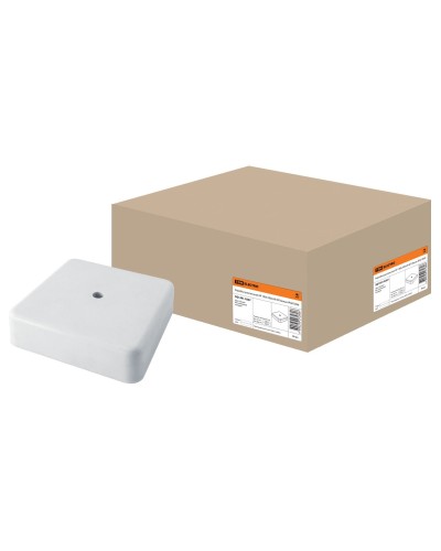 Коробка КР 100х100х29 ОП белая, IP40 (SQ1401-0207). Распаячная коробка. TDM ЕLECTRIC в Красноярске