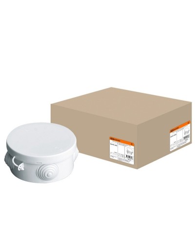 Коробка ОП D85х40мм, крышка, IP54, 4вх. (SQ1401-0102). Распаячная коробка. TDM ЕLECTRIC в Красноярске
