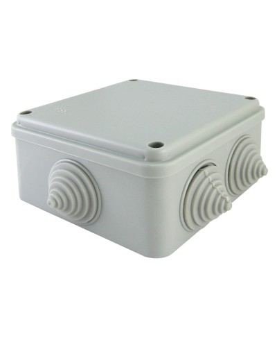 Коробка ОП 100х100х50мм, крышка на винтах, IP55, 6 вх. (SQ1401-1234). Распаячная коробка. TDM ЕLECTRIC в Красноярске