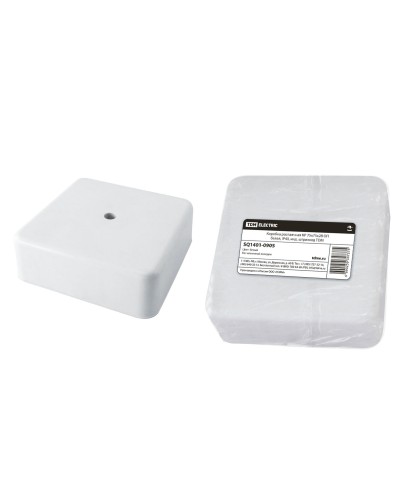 Коробка КР 75х75х28 ОП белая, IP40 (SQ1401-0905). Распаячная коробка. TDM ЕLECTRIC в Красноярске