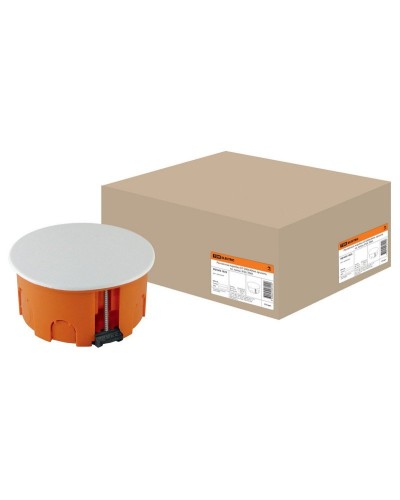 Распаячная коробка СП D80х40мм, крышка, пл. лапки, IP20, TDM (SQ1403-1025). Распаячная коробка СП. TDM ЕLECTRIC в Красноярске