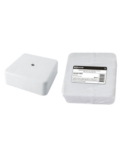 Коробка КР 50х50х20 ОП белая, IP40 (SQ1401-0901). Распаячная коробка. TDM ЕLECTRIC в Красноярске