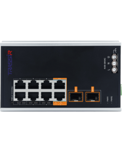 TR-NS15102S-130-8POE. Коммутатор с PoE. Trassir в Красноярске