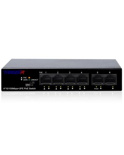 TR-NS1106-60-4POE. Коммутатор с PoE. Trassir в Красноярске