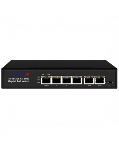 TR-NS1406-65-4POE. Коммутатор с PoE. Trassir в Красноярске