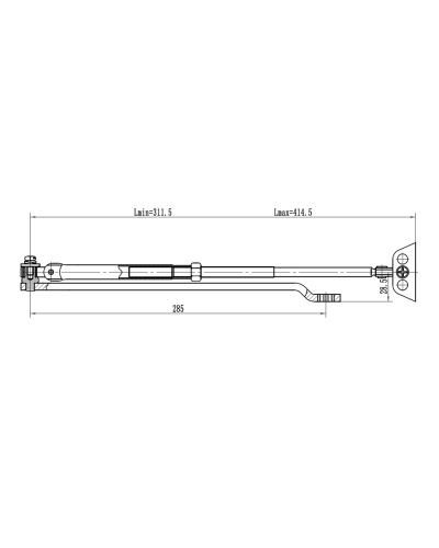 Рычаг-503 LONG. Рычаг удлиненный для доводчиков. VIZIT в Красноярске