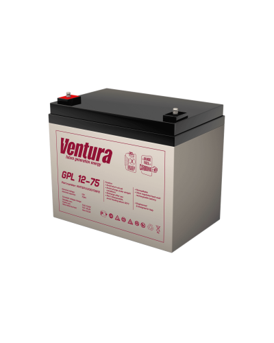 Ventura GPL 12-75. Аккумулятор герметичный свинцово-кислотный. Ventura в Красноярске