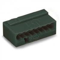 WAGO 243-208 Клемма MICRO 8-проводная темно-серая. Клемма для распределительных коробок. WAGO