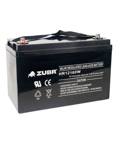 ZUBR HR 12160W (12V, 45Ah). Аккумулятор герметичный свинцово-кислотный. ZUBR в Красноярске