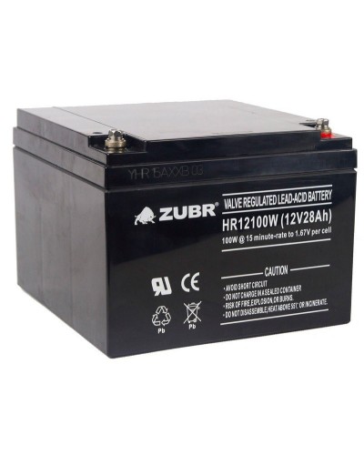 ZUBR HR 12100W (12V, 28Ah). Аккумулятор герметичный свинцово-кислотный. ZUBR в Красноярске