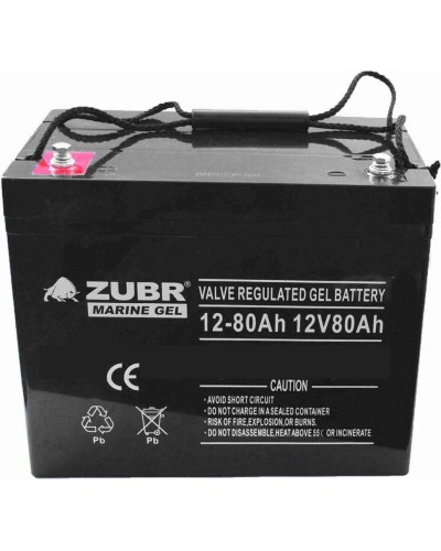 ZUBR MARINE GEL NPG 12-80 (12V, 80Ah). Аккумулятор герметичный свинцово-кислотный. ZUBR в Красноярске