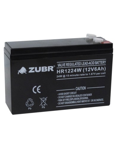 ZUBR HR 1224W (12V, 6Ah). Аккумулятор герметичный свинцово-кислотный. ZUBR в Красноярске
