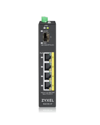 RGS100-5P-ZZ0101F. Промышленный PoE+ коммутатор. ZYXEL в Красноярске