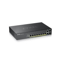 GS2220-10HP-EU0101F. Гибридный L2 коммутатор PoE+. ZYXEL