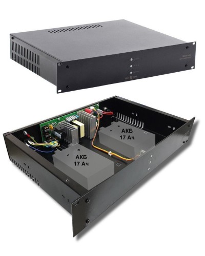 СКАТ-1200У RACK (СКАТ ИБП-12/7-2x17-RACK) (2141). Источник вторичного электропитания резервированный. Бастион в Красноярске