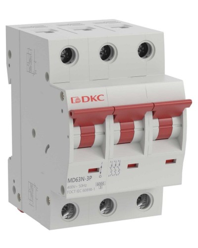 YON max MD63N 3P 20А 6кА C (MD63N-3PC20). Автоматический выключатель. ДКС в Красноярске