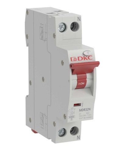 YON max MDR, 1P+N, 30mA, 25A, 6kA, А (MDR32N-1N2C25-A). Компактный автоматический выключатель дифференциального тока. ДКС в Красноярске