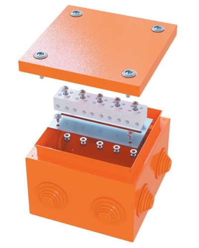 Коробка FS 150х150х80 4P (FSK31410): Коробка ответвительная огнестойкая стальная в Красноярске