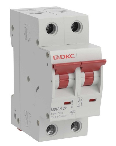 YON max MD63N 2P 50А 6кА C (MD63N-2PC50). Автоматический выключатель. ДКС в Красноярске