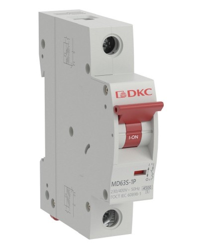 YON max MD63S 1P 50А 4,5кА C (MD63S-1PC50). Автоматический выключатель. ДКС в Красноярске
