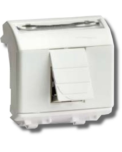 Розетка RJ-45 Brava 2 модуля белая (76655B): Розетка компьютерная с двумя разъёмами в Красноярске