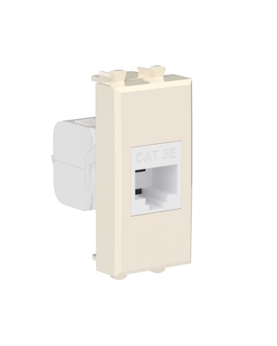 Розетка RJ-45, кат.5E, Avanti, 1 модуль, ванильная дымка (4405661): Розетка компьютерная модульная в Красноярске