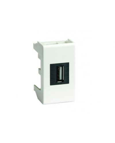 Розетка USB 2.0 Brava 1 модуль слоновая кость (75200S): Розетка USB в Красноярске