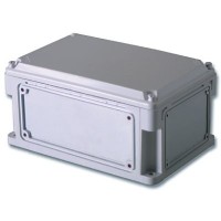 Корпус RAM box 400х200х146, высота крышки 21 мм, IP67 (542210). Корпус с фланцами и непрозрачной крышкой, без монтажной платы. ДКС