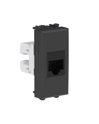 Розетка RJ-45, кат.5E, Avanti, 1 модуль, черный матовый (4412661): Розетка компьютерная модульная в Красноярске