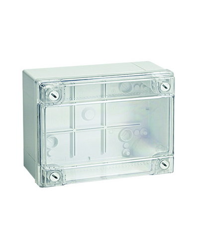 Коробка ответвительная с гладкими стенками IP56, 300х220х120 (54320). Коробка ответвительная с гладкими стенками и прозрачной крышкой. ДКС в Красноярске